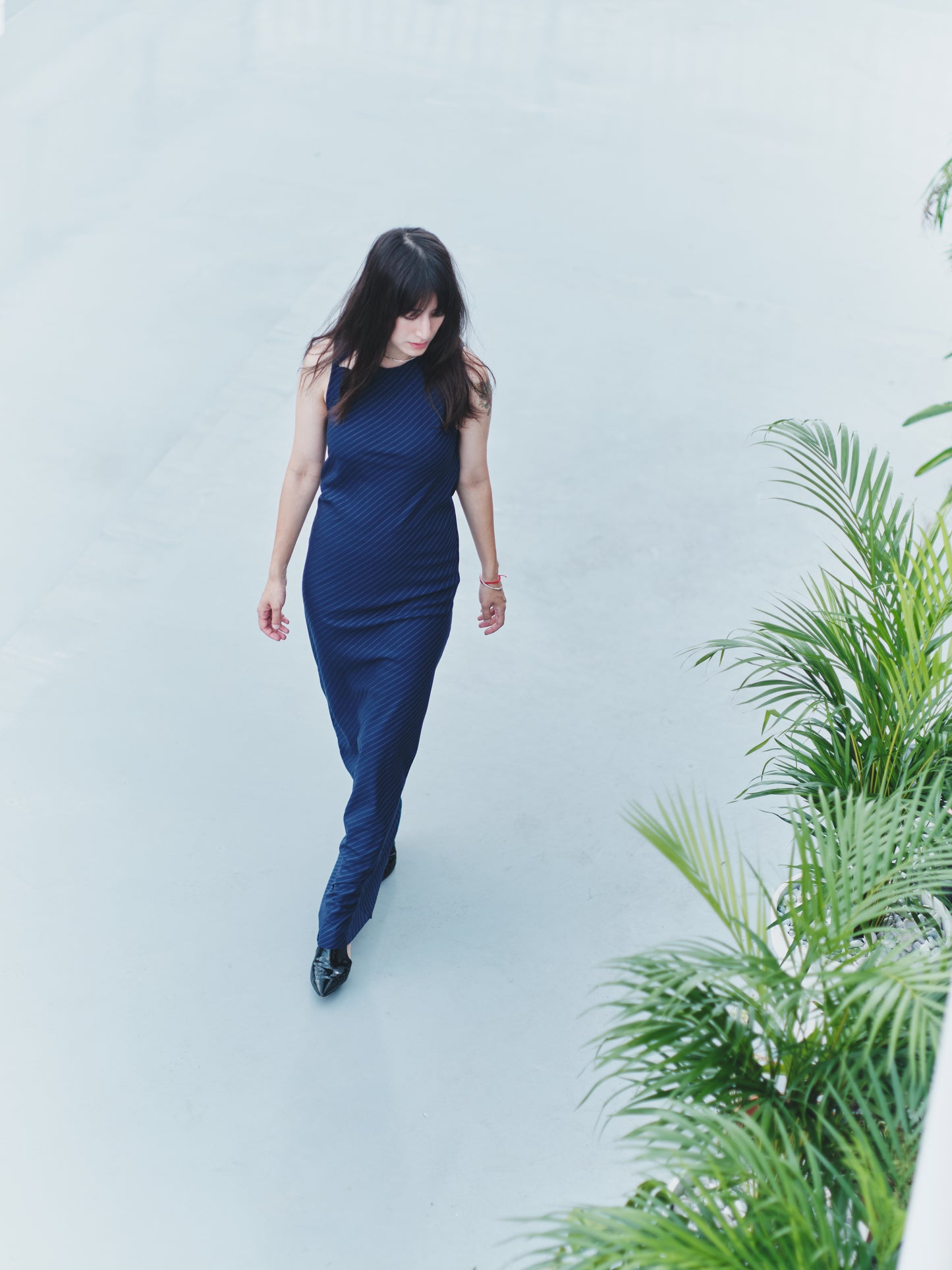 BIAS DRESS STRIPE