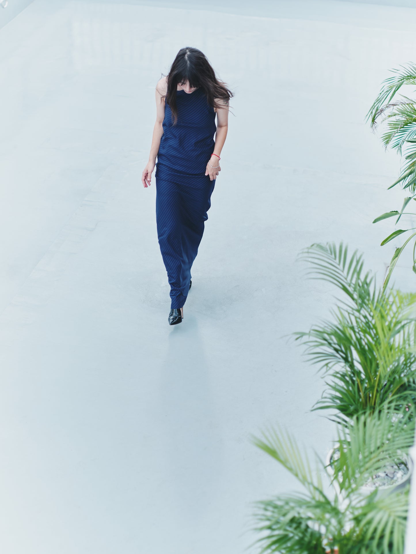 BIAS DRESS STRIPE