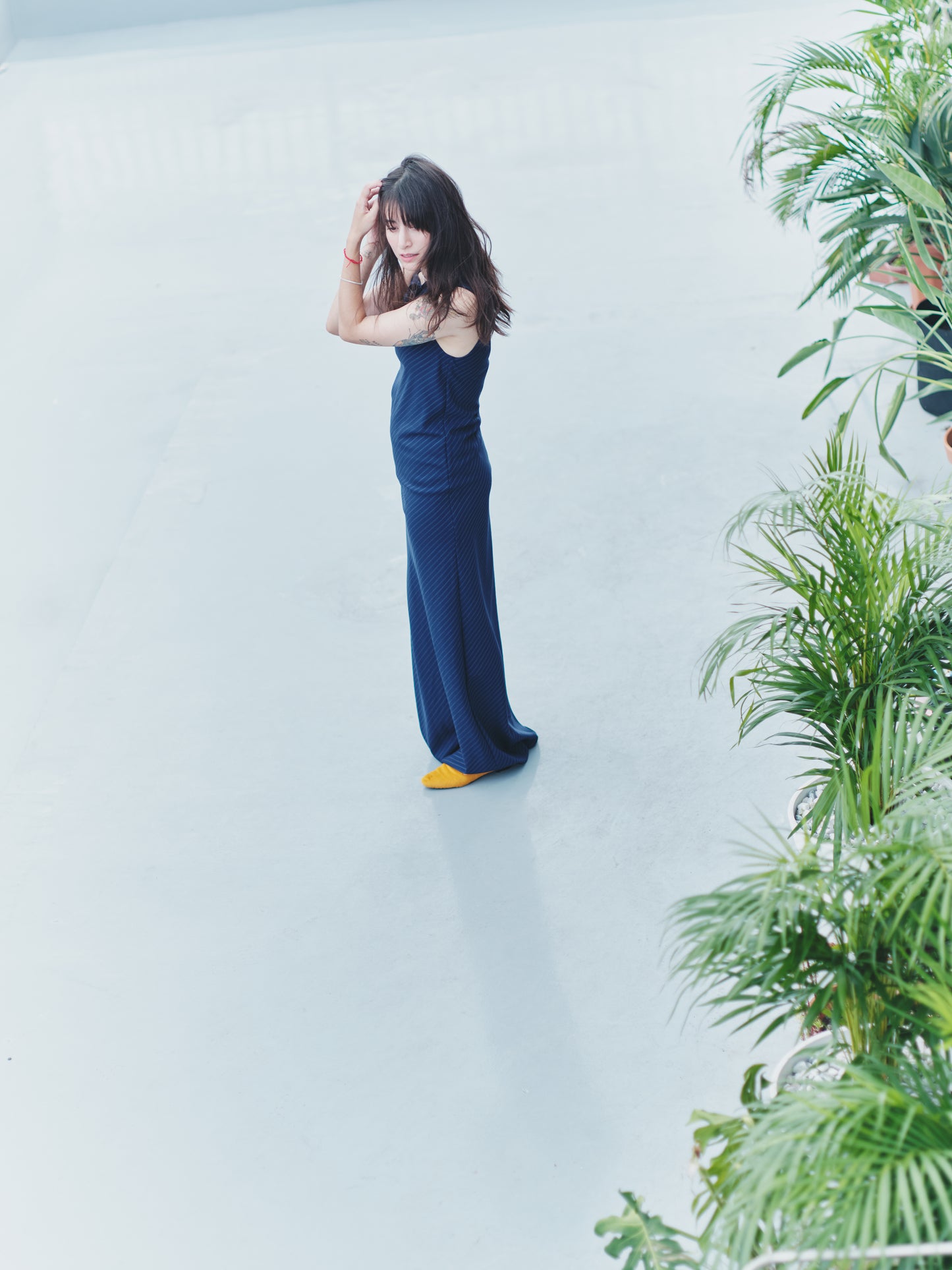 BIAS DRESS STRIPE