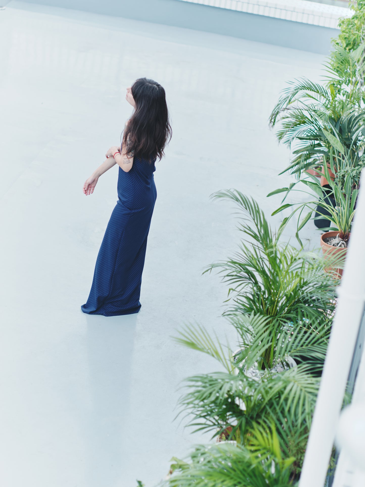 BIAS DRESS STRIPE
