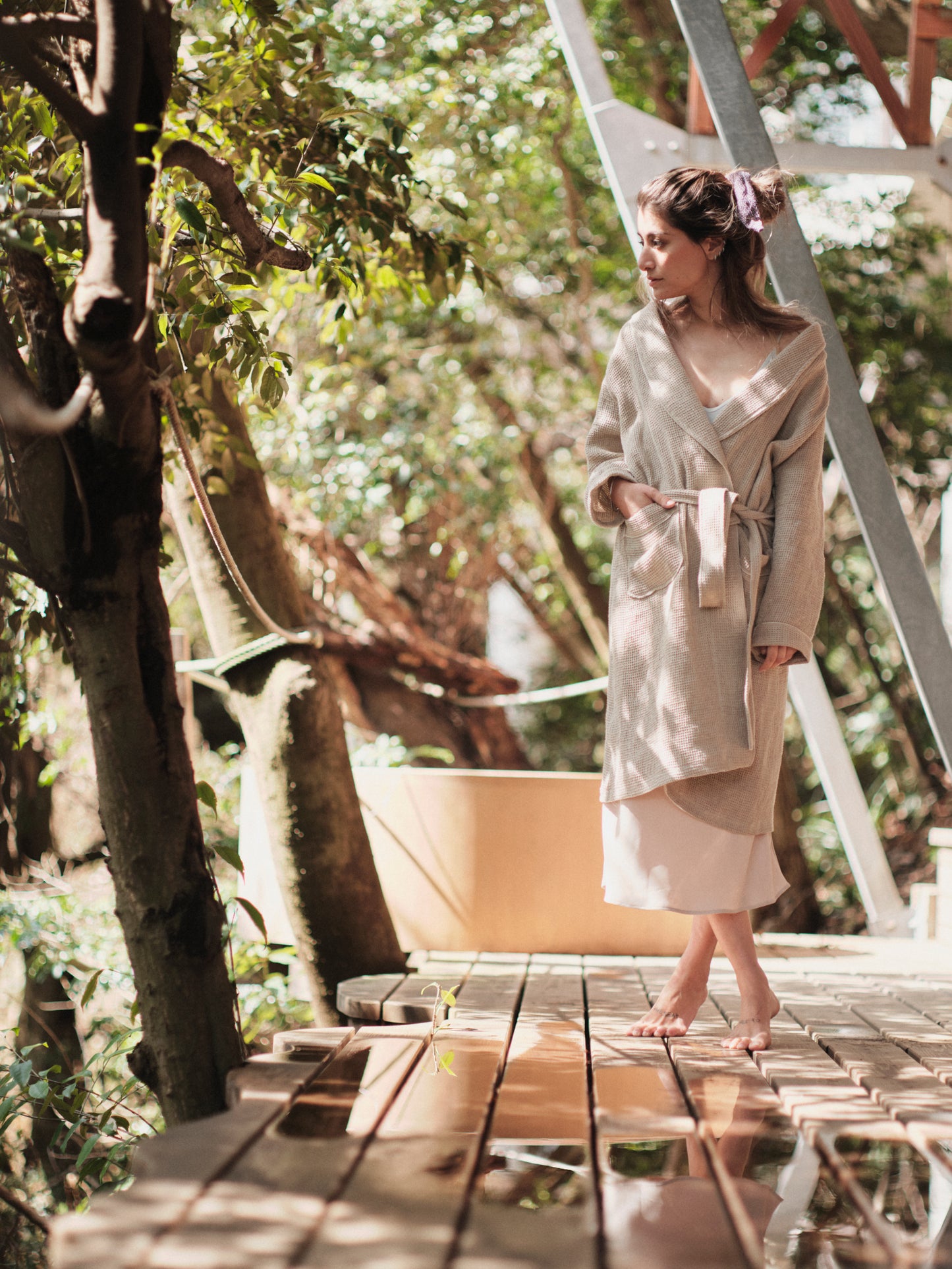 FULL HEMP WAFFLE ROBE