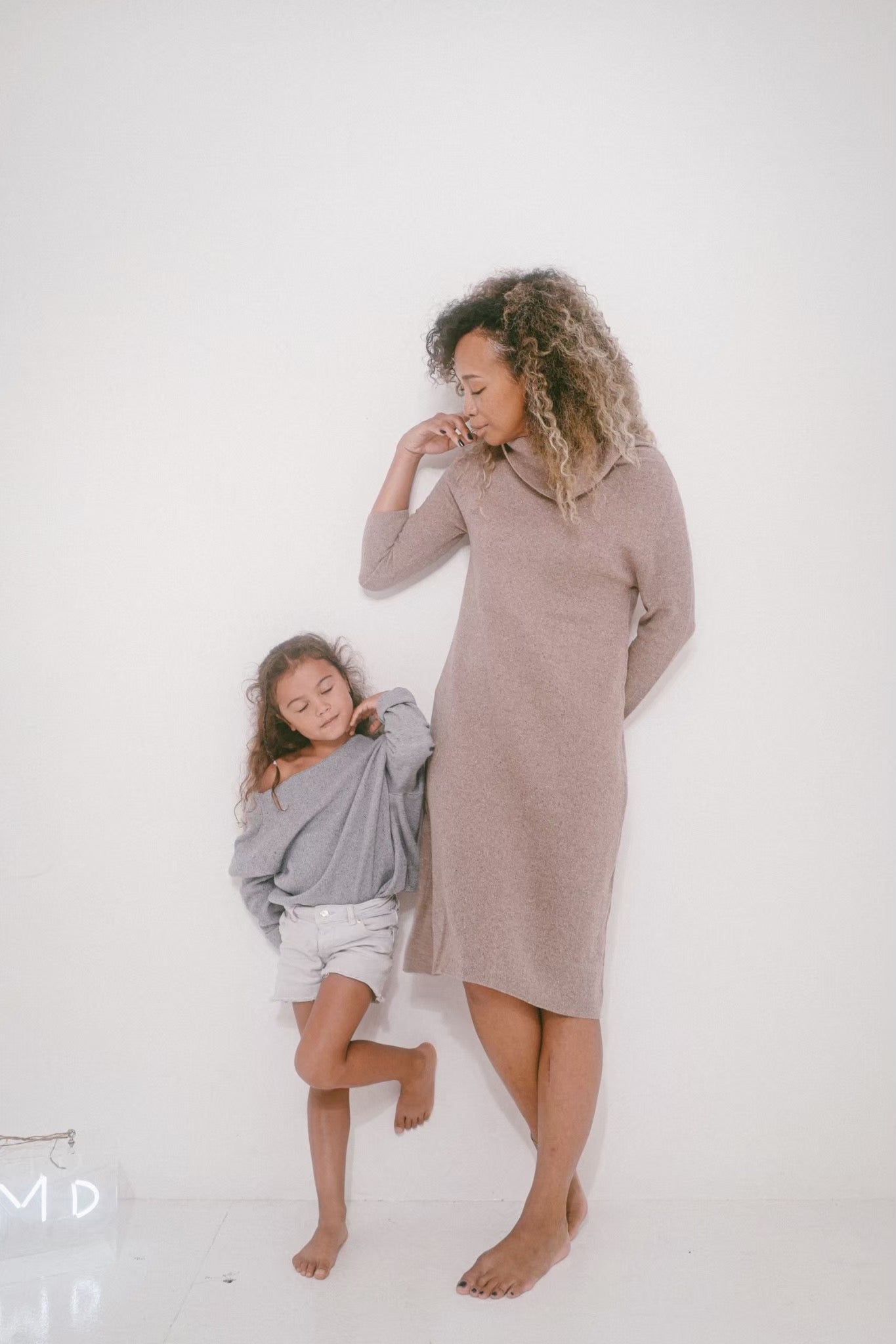 CORTO SILK100% HIGH NECK DRESS
