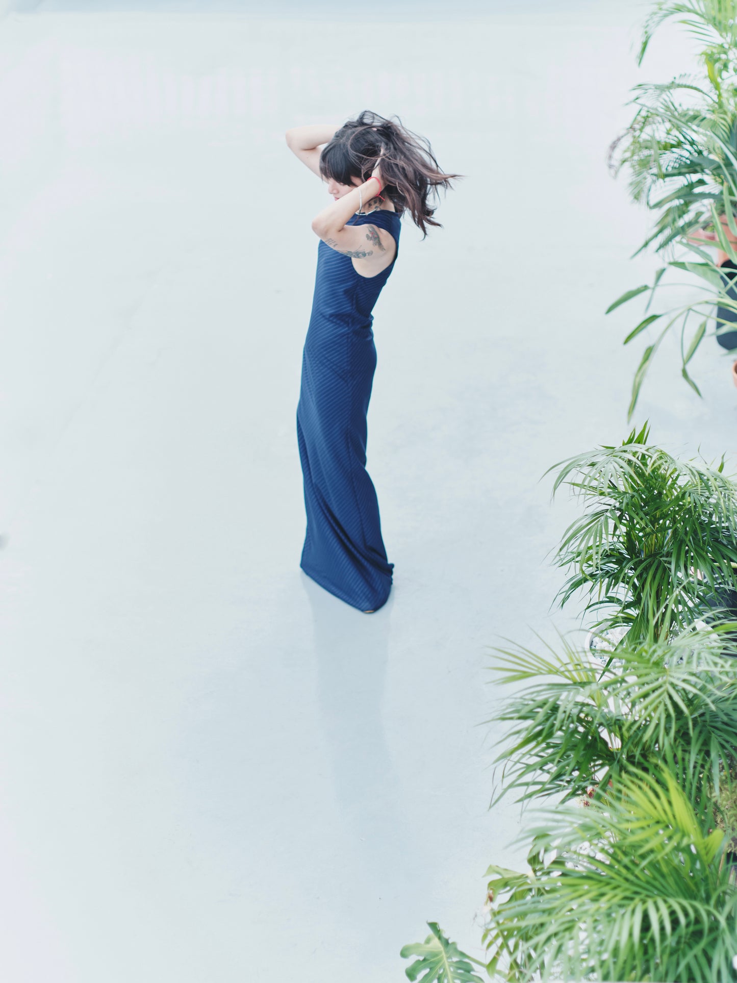 BIAS DRESS STRIPE