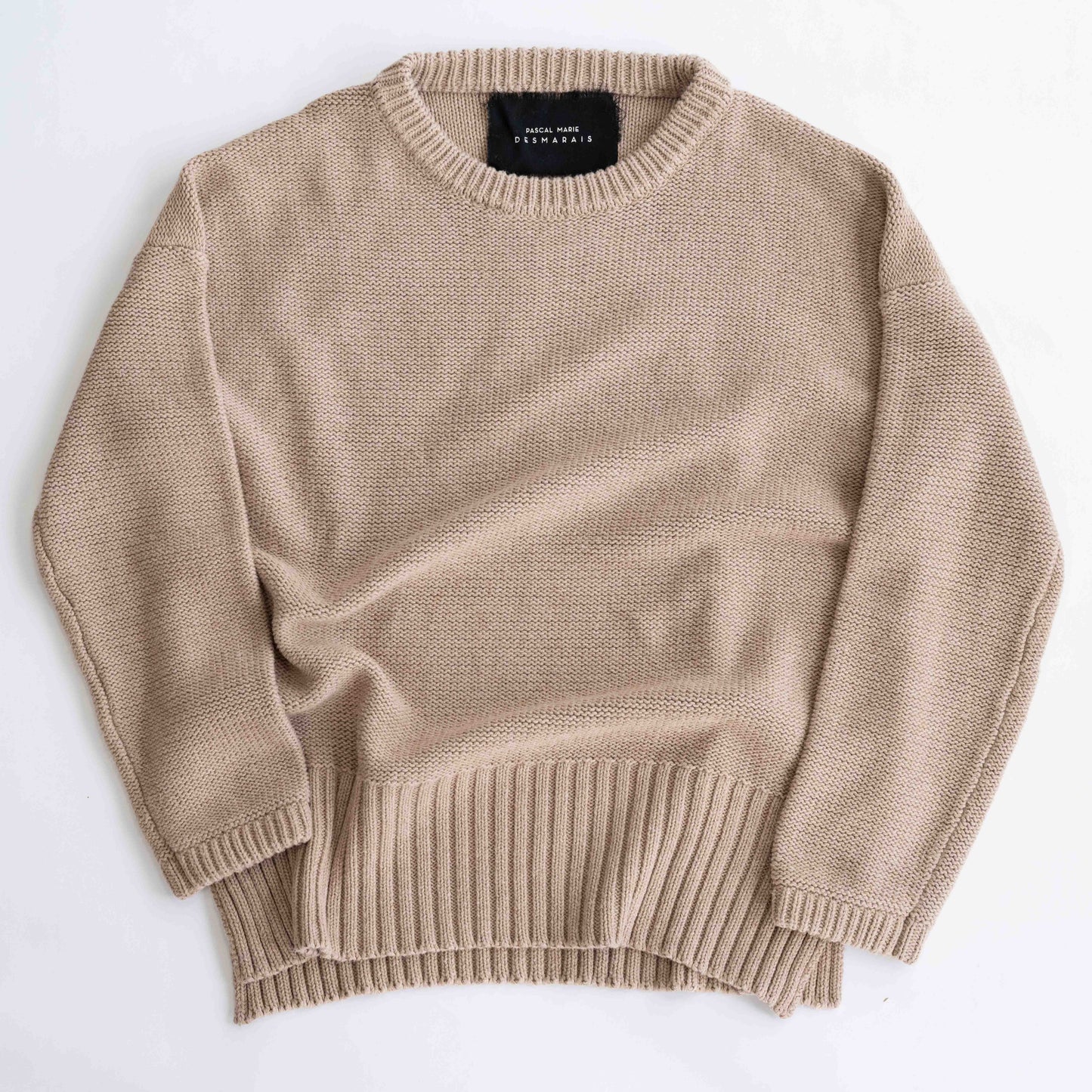 COTTON CASHMERE KNIT CREWNECK