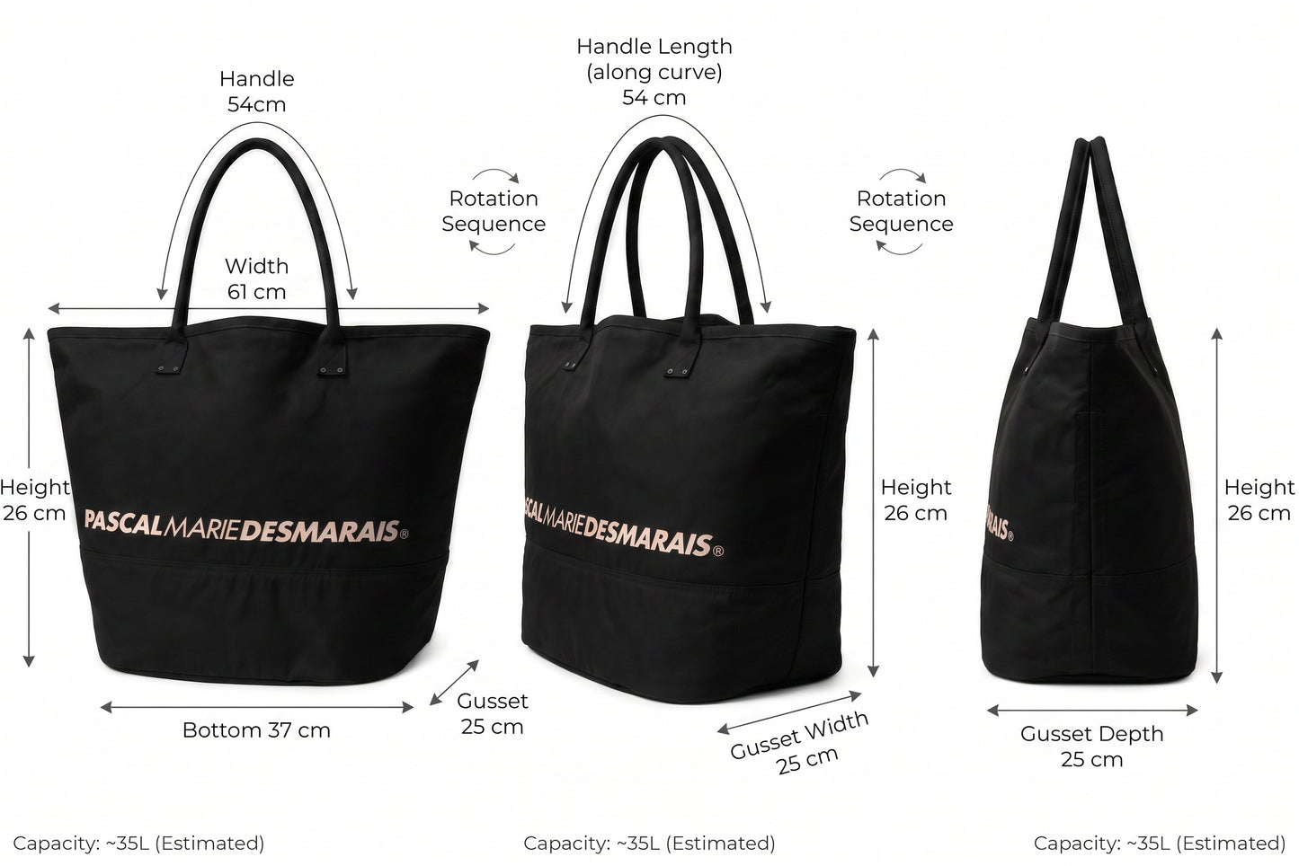 CANVAS TOTE BAG / BLACK